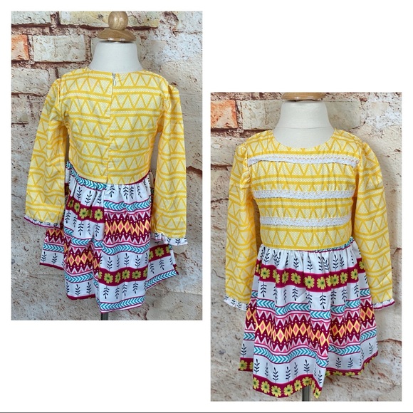 NWT Sunshine Day-sies Southwestern Dress - Picture 3 of 10